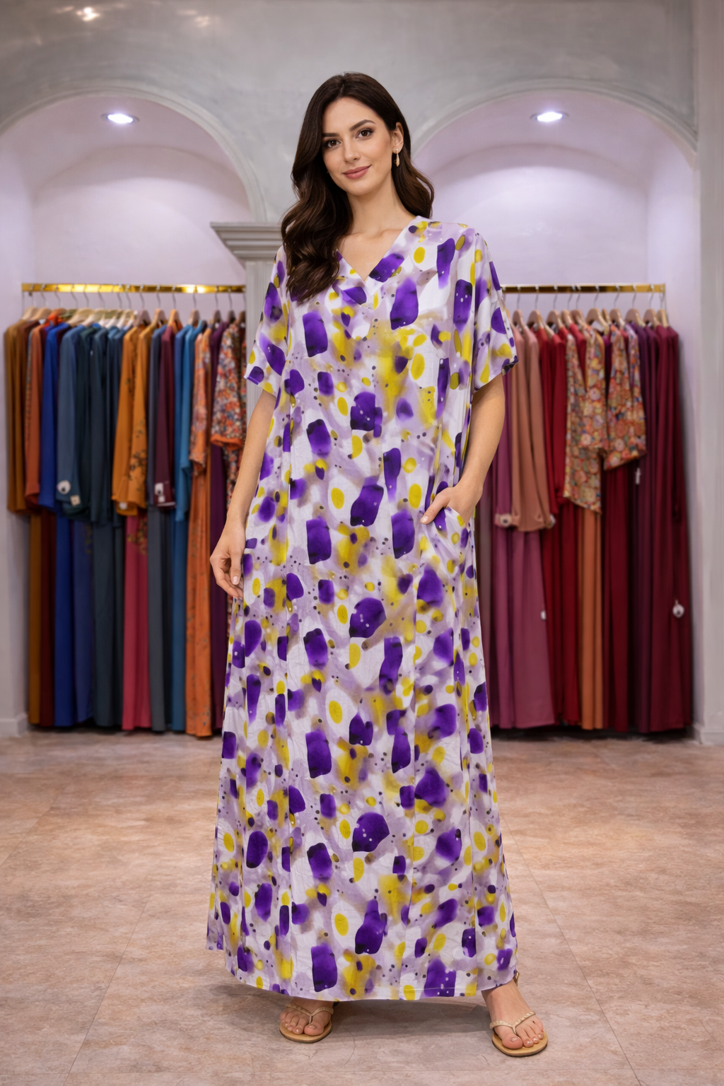 دشداشة طويل فري سايز - alternate view